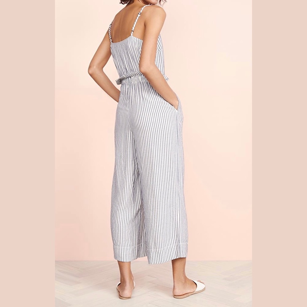 Splendid Stripe Tie Waist Jumpsuit - Picture 3 of 5